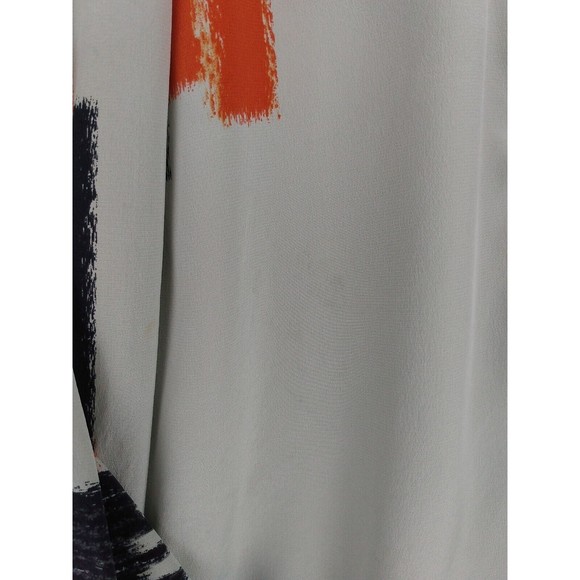 Presley Skye Dress Abstract Sleeveless Pockets Tie Waist Midi Silk Size XS - Picture 5 of 11